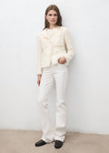 Giacca Tweed Bordi Sfilacciati