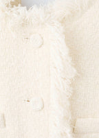 Giacca Tweed Bordi Sfilacciati