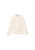 Giacca Tweed Bordi Sfilacciati
