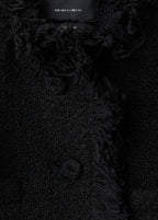 Veste Tweed Bords Effilochés