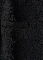 Veste Tweed Bords Effilochés