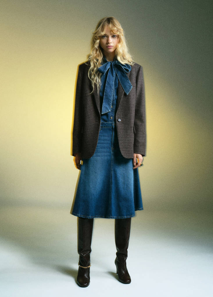 Blazer En Laine À Carreaux