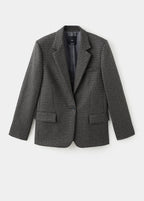 Blazer En Laine À Carreaux