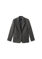 Blazer En Laine À Carreaux