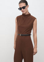 Combinaison Col Drapé Ceinture