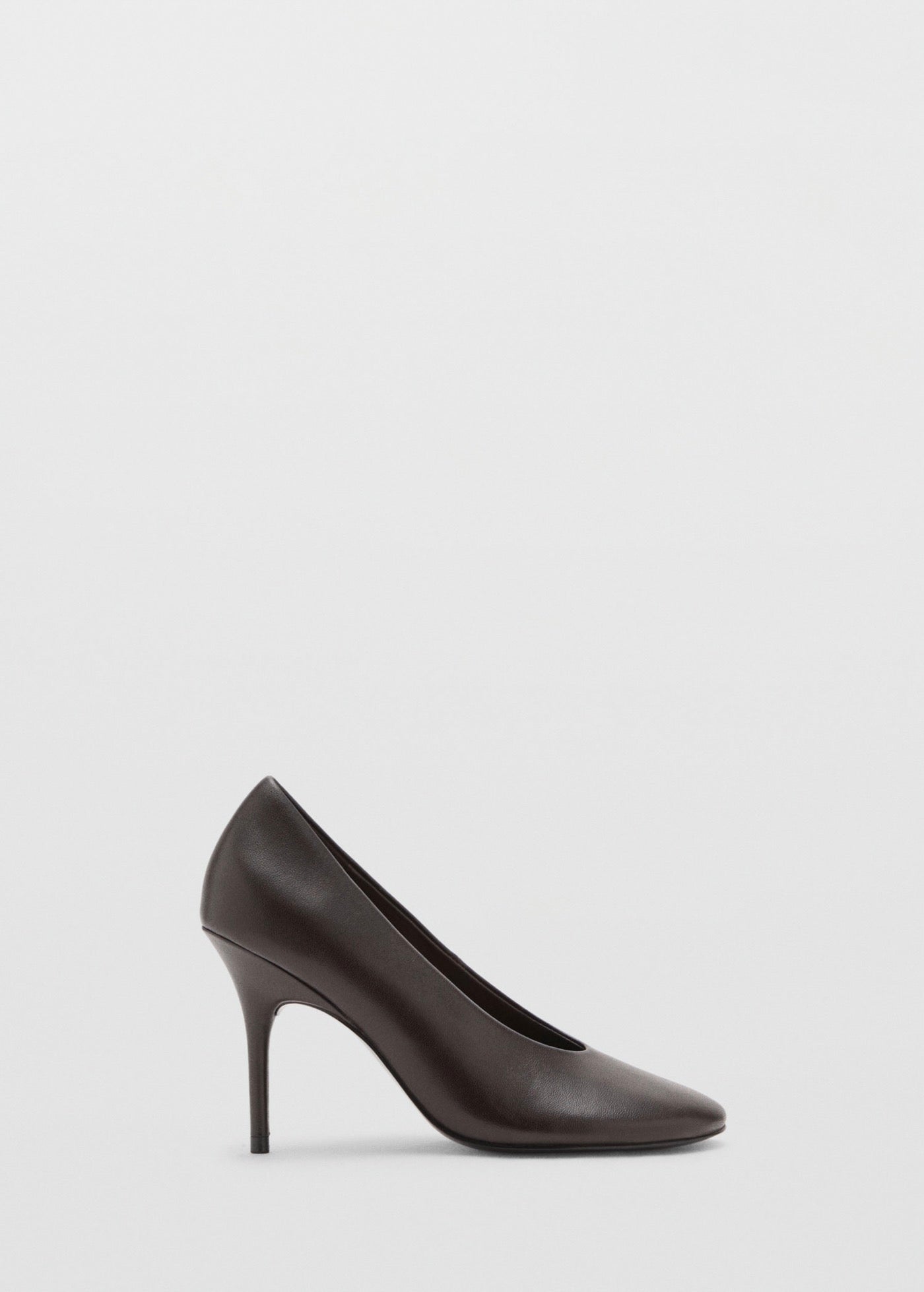 Chaussures À Talon En Cuir Bout Pointu