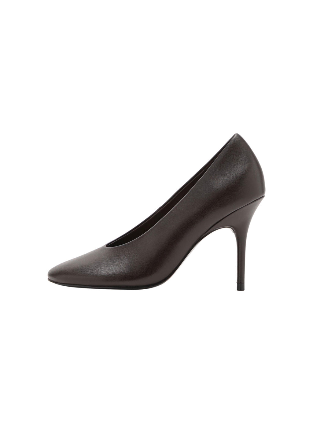 Chaussures À Talon En Cuir Bout Pointu