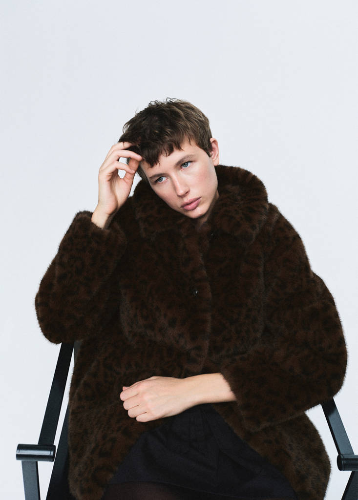 Manteau Fausse Fourrure Léopard