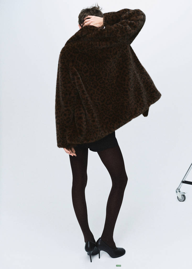 Manteau Fausse Fourrure Léopard
