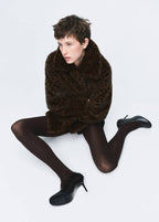 Manteau Fausse Fourrure Léopard