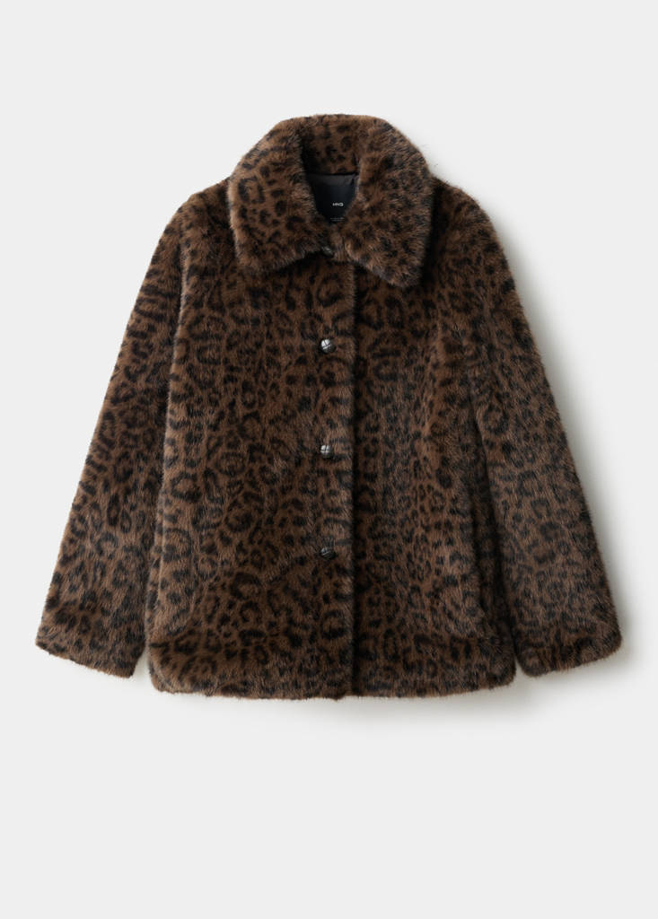 Manteau Fausse Fourrure Léopard