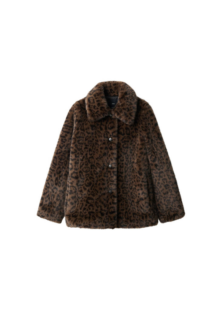 Manteau Fausse Fourrure Léopard