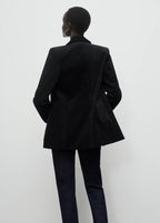 Blazer En Velveton À Poches
