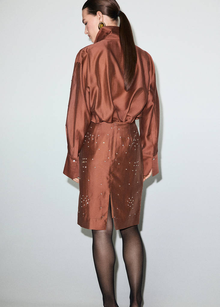 Jupe Midi Strass