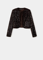 Veste En Velours Paillettes Et Ns_x0001_Ud