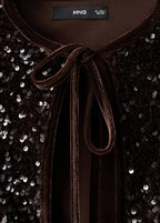 Veste En Velours Paillettes Et Ns_x0001_Ud