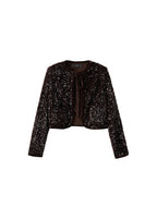 Veste En Velours Paillettes Et Ns_x0001_Ud