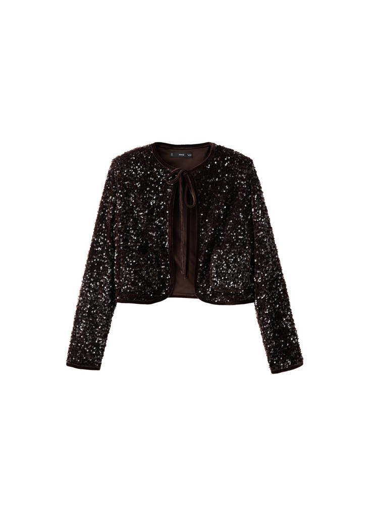 Veste En Velours Paillettes Et Ns_x0001_Ud
