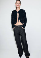 Veste En Velours Paillettes Et Ns_x0001_Ud