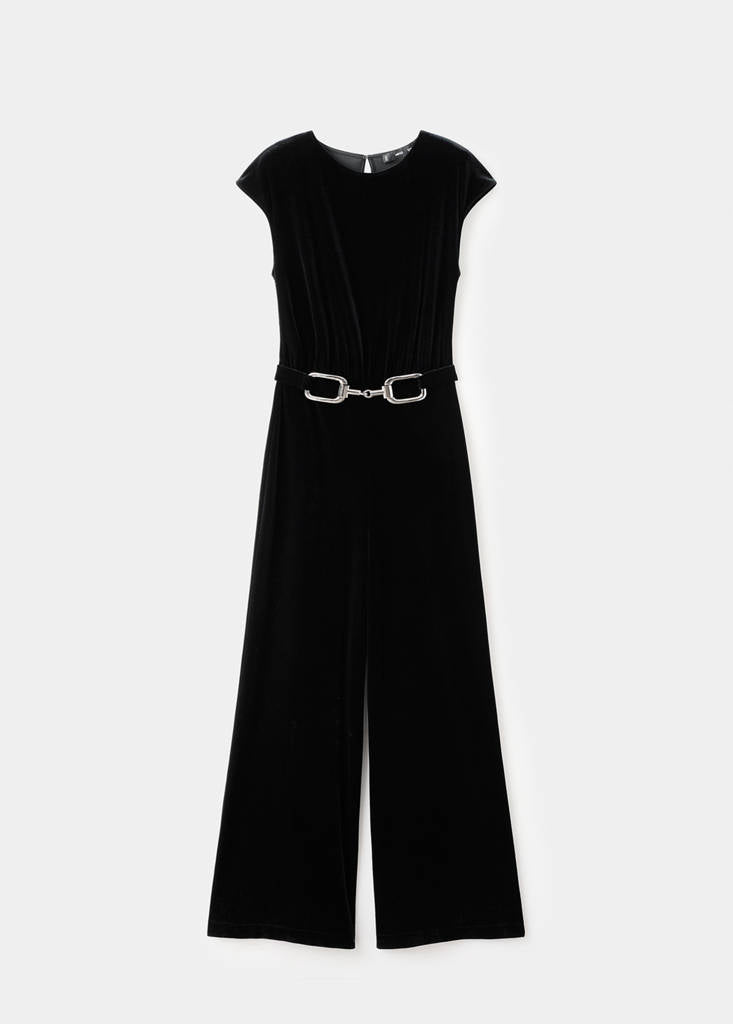 Combinaison Velours Ceinture