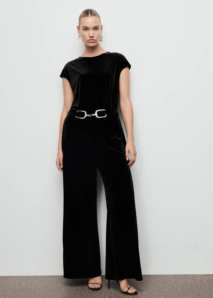 Combinaison Velours Ceinture