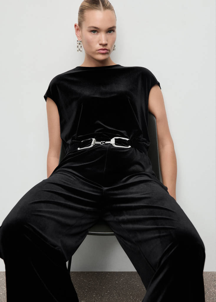 Combinaison Velours Ceinture