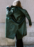 Manteau Long Cuir Synthétique