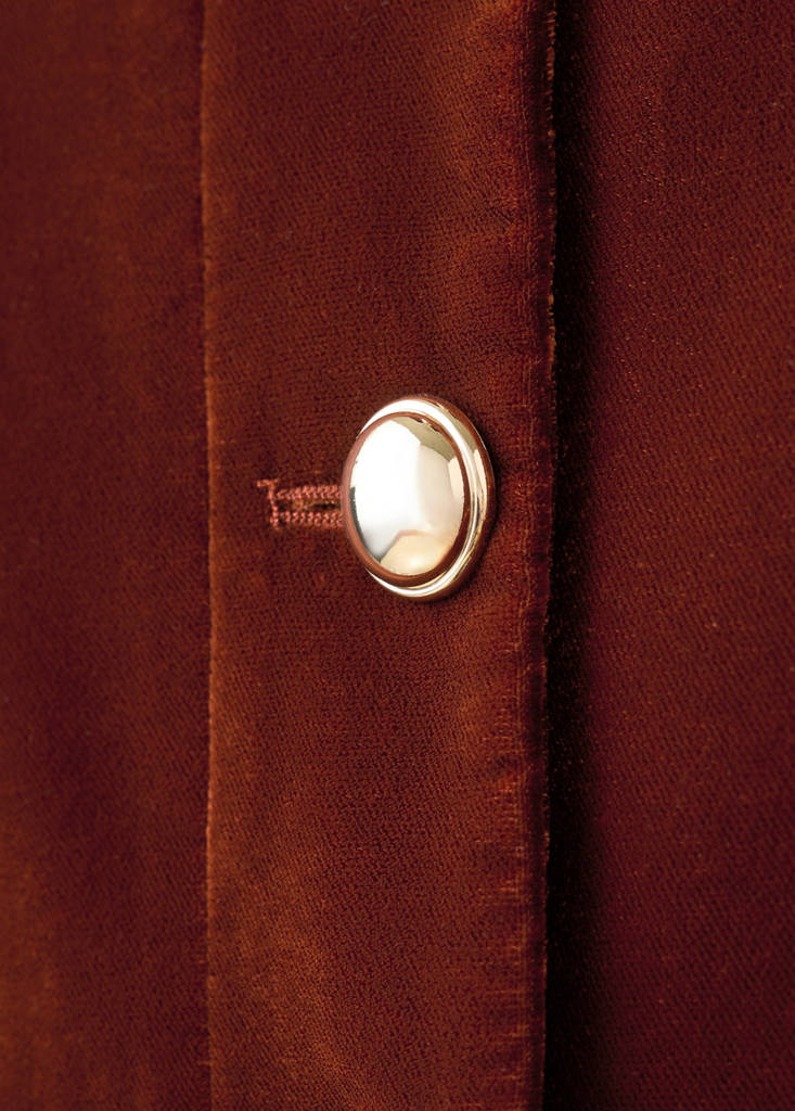 Veste Velours À Boutons