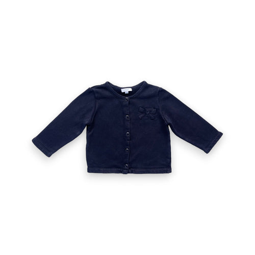 Jacadi - Veste Boutonnée Bleu Marine - 18 Mois