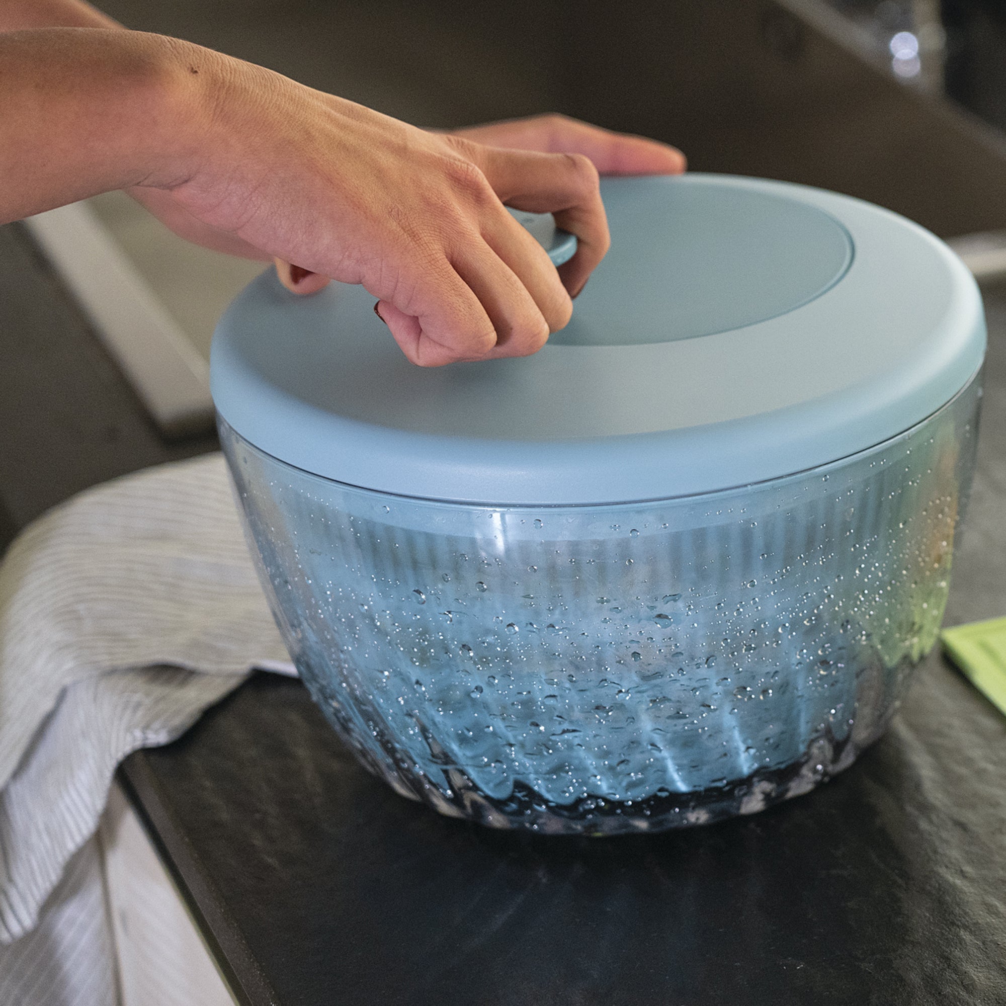 Salad Spinner With Lid "Spin&Store"