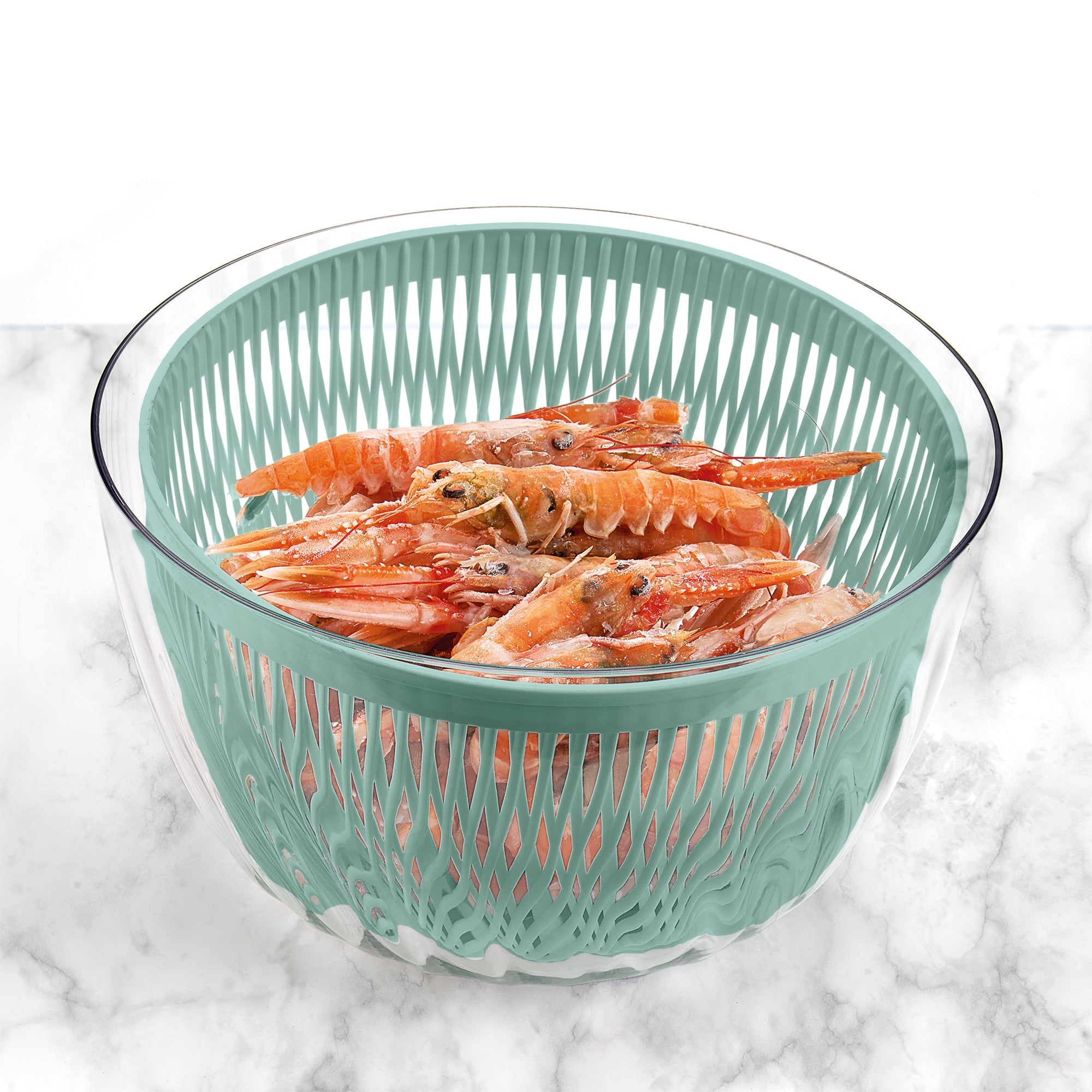 Salad Spinner With Lid "Spin&Store"