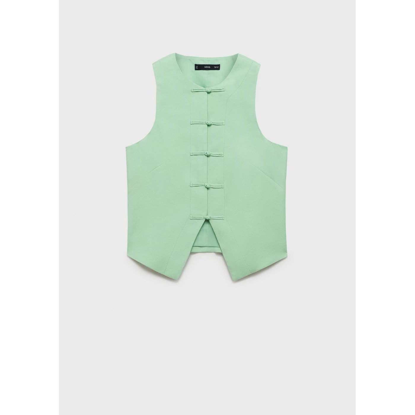 Chaleco De Traje Mezcla De Lino