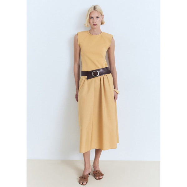 Robe Midi Tissu Combiné