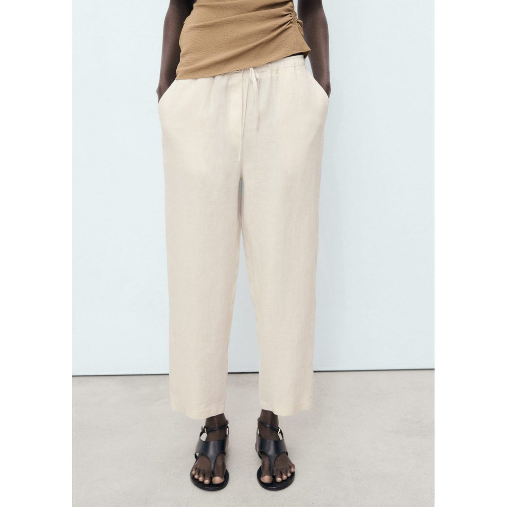 Pantalon Linen - Gris Clair/Pastel