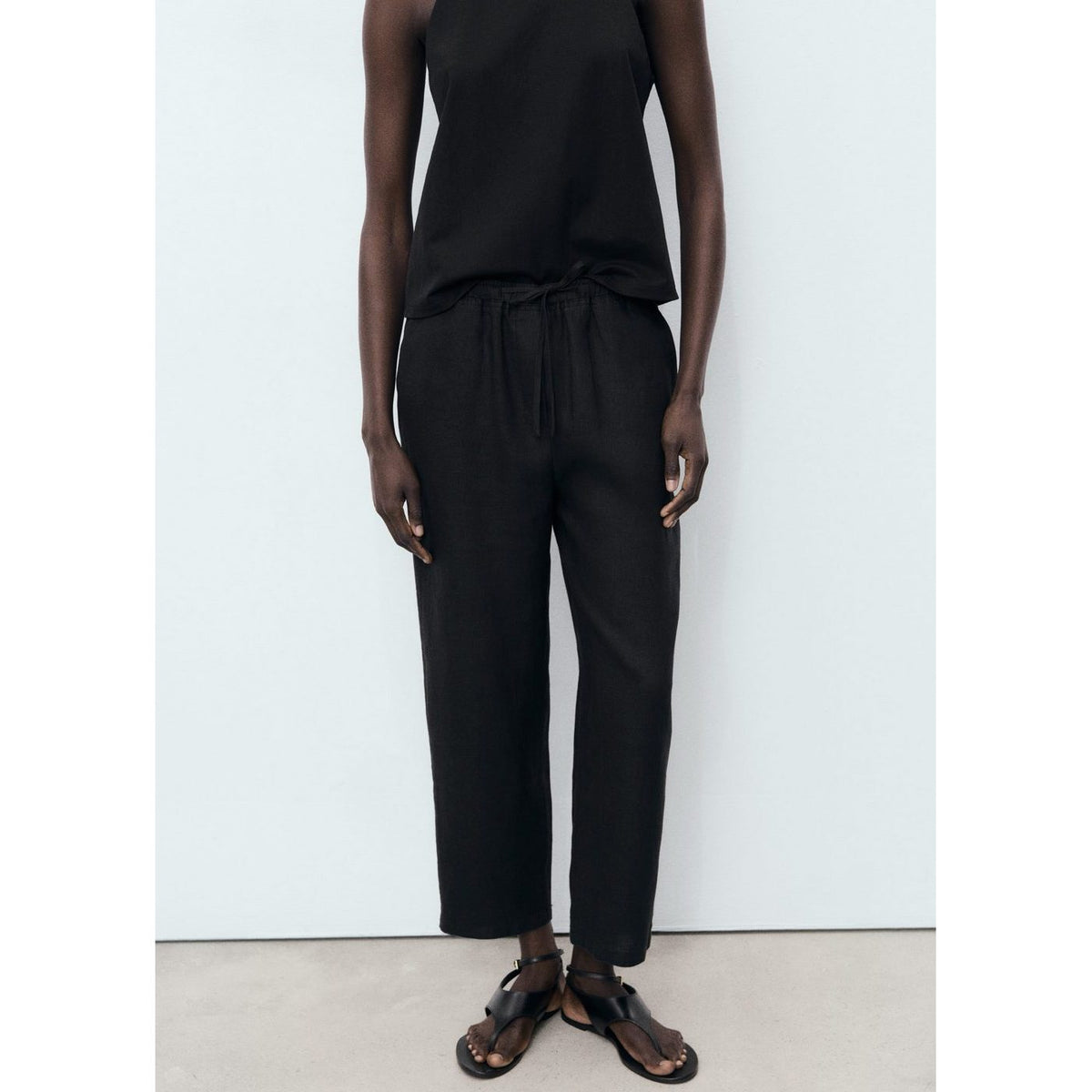 Pantalón Linen - Negro