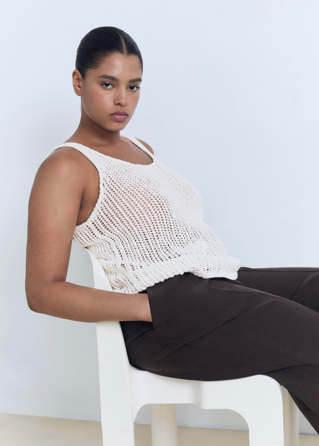 Top Crochet Bretelles