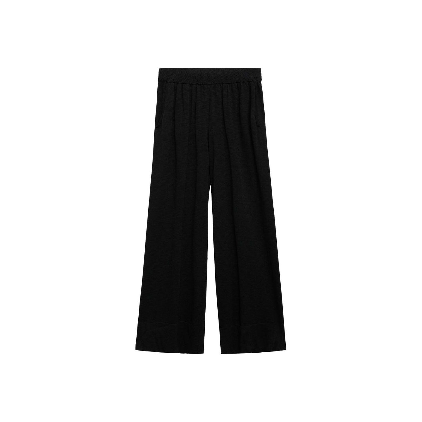 Pantalon Droit Maille Fine