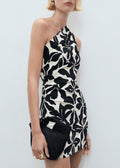 Robe Asymétrique Froncée
