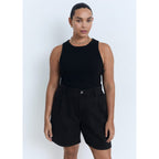 Bermuda Shorts Marina - Black Denim