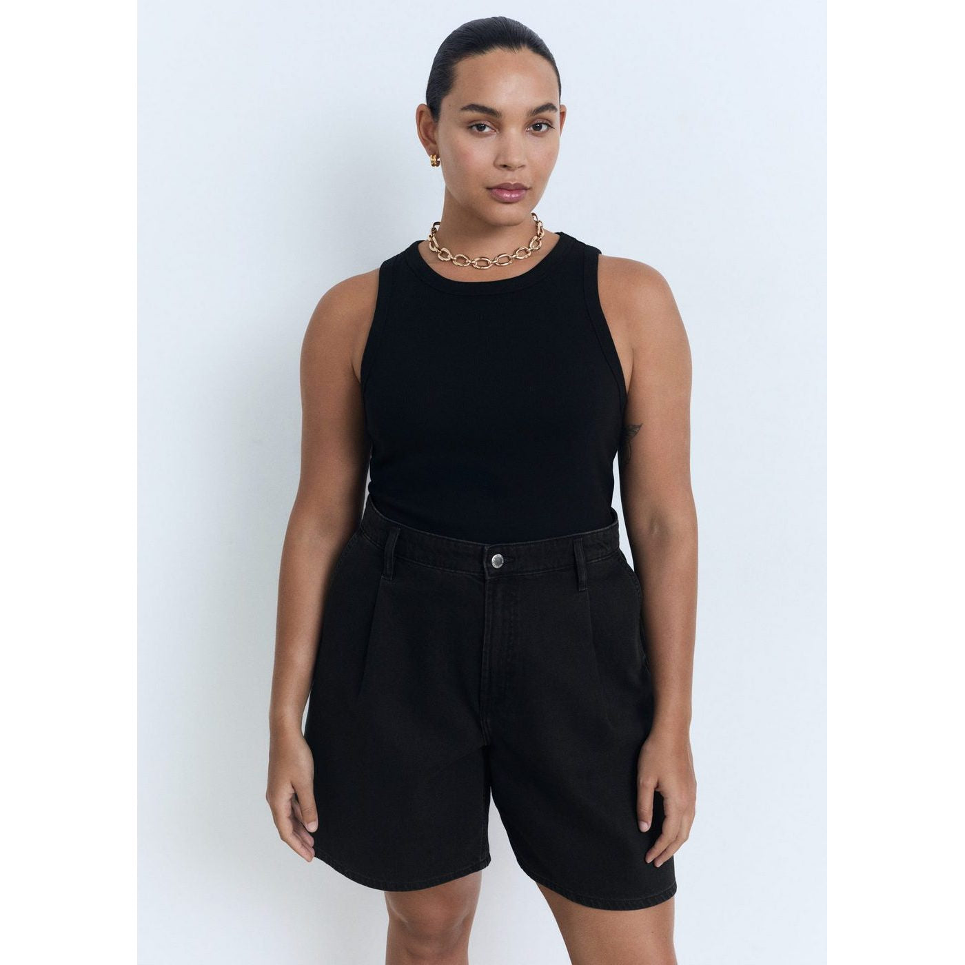 Bermuda Shorts Marina - Black Denim