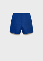 Short Droit Taille Normale En Lin