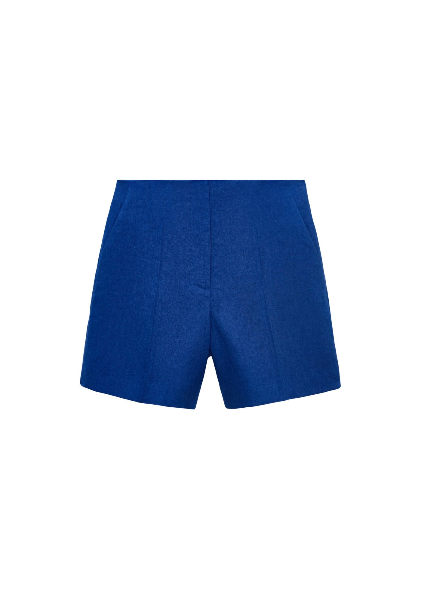 Short Droit Taille Normale En Lin