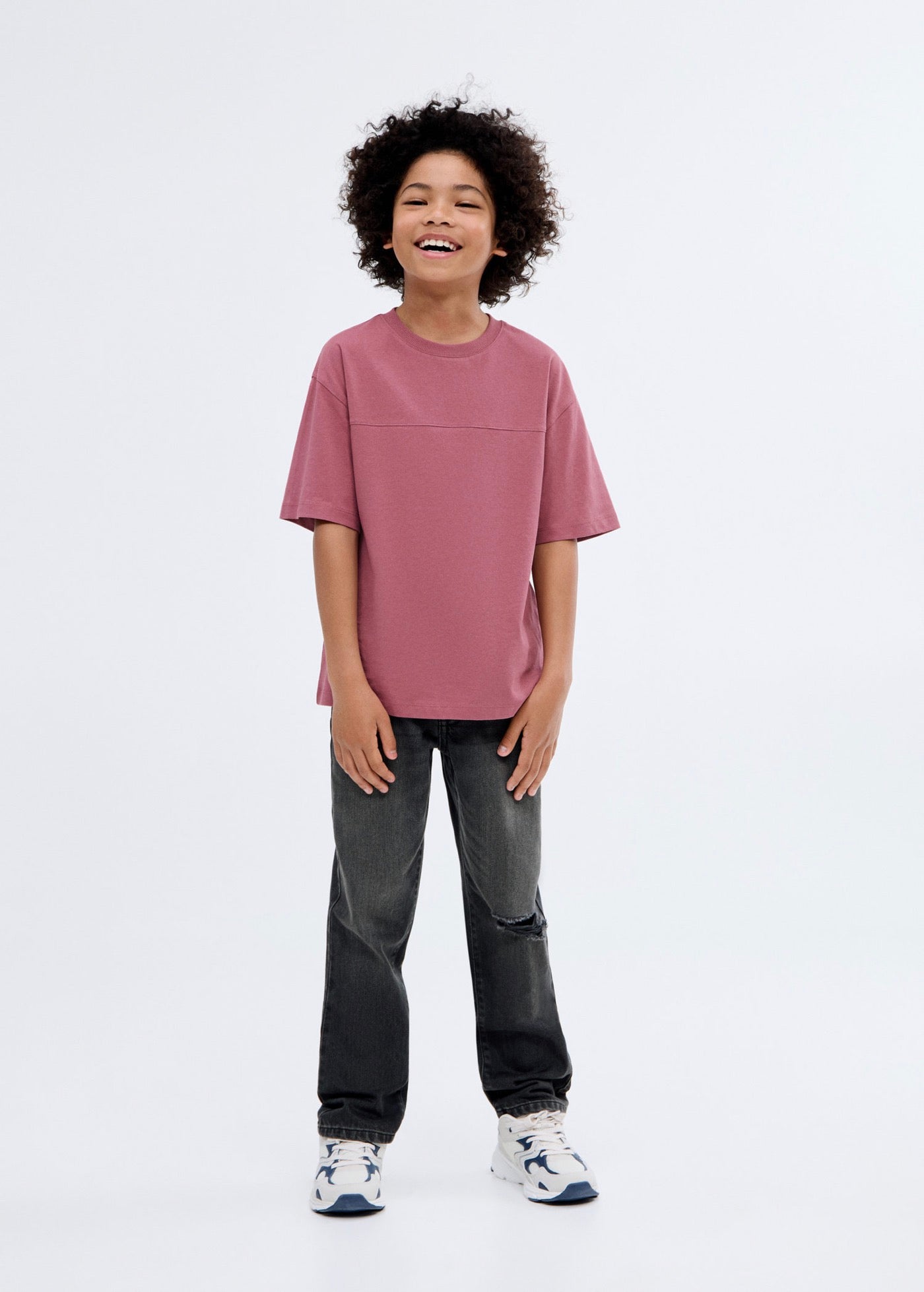 Camiseta Newbamc Burdeos - Niño