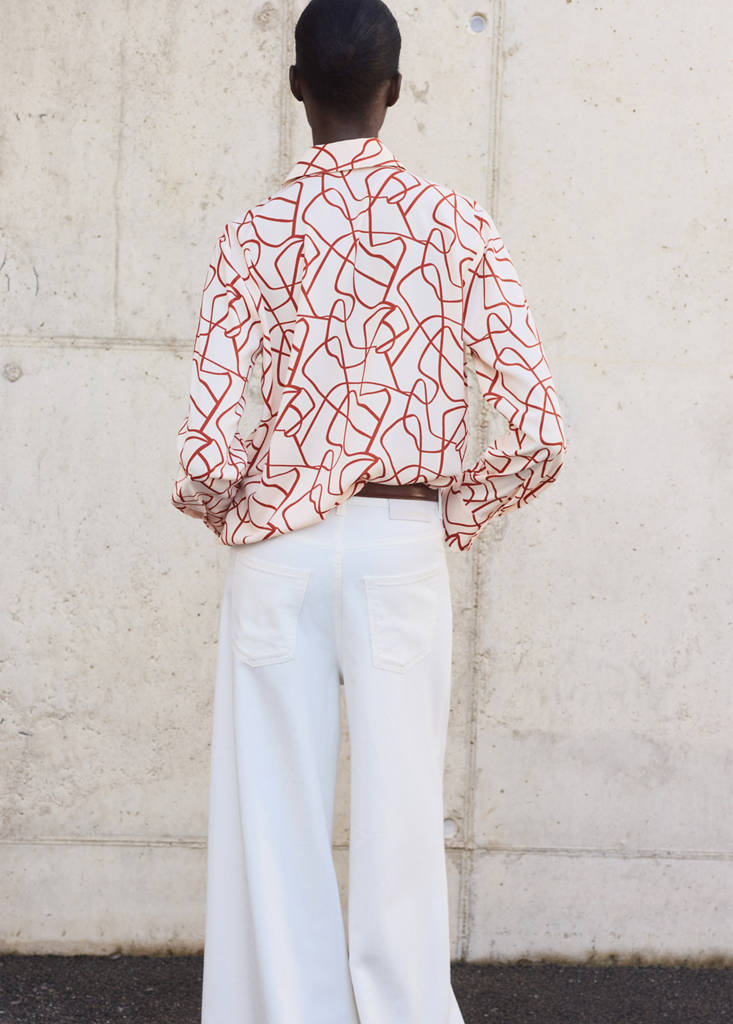 Chemise À Imprimé Abstrait