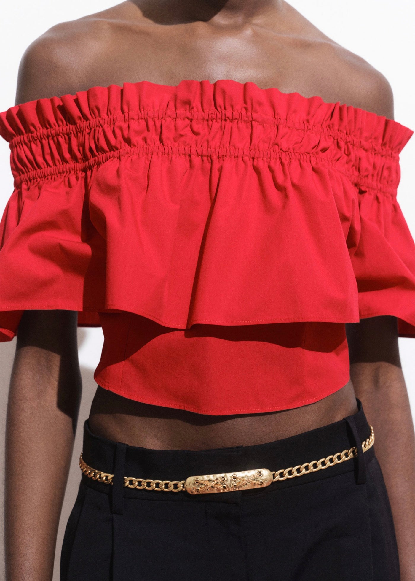 Top Bustier À Volants