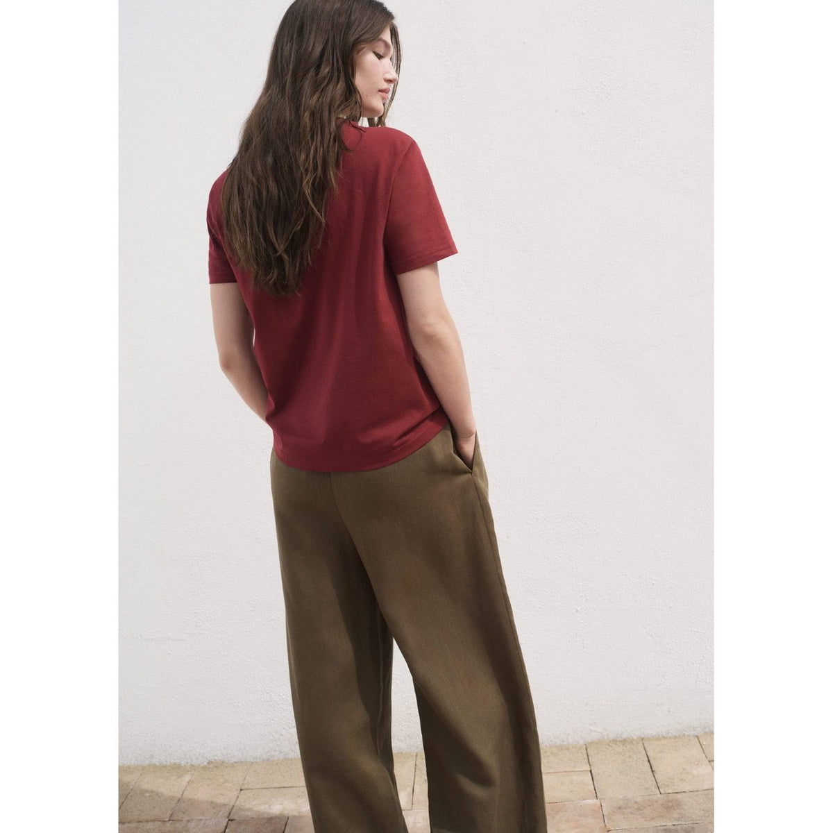 T-shirt in cotone a maniche corte