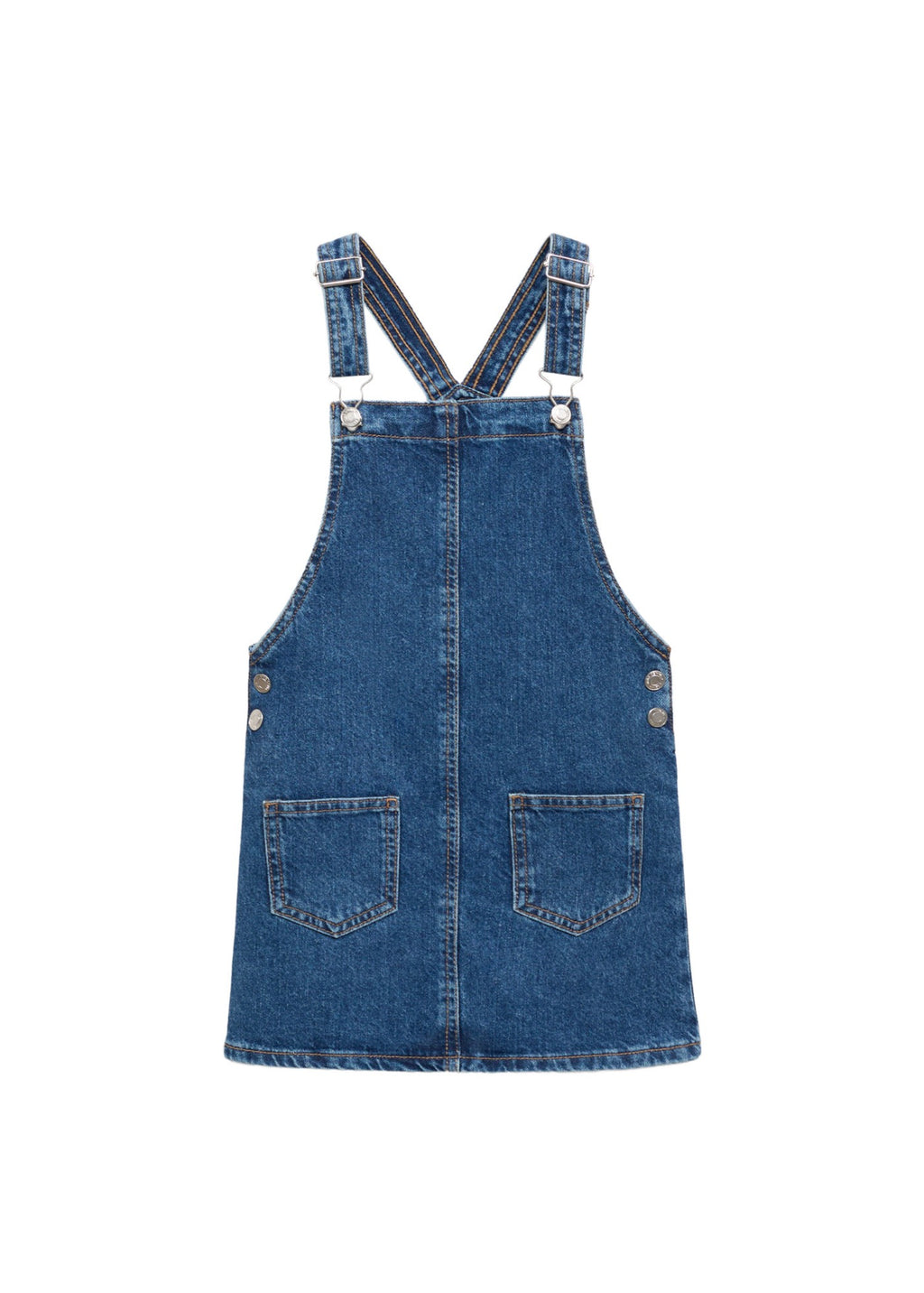 Vestido Camisero Paula1 Azul Marino - Niña