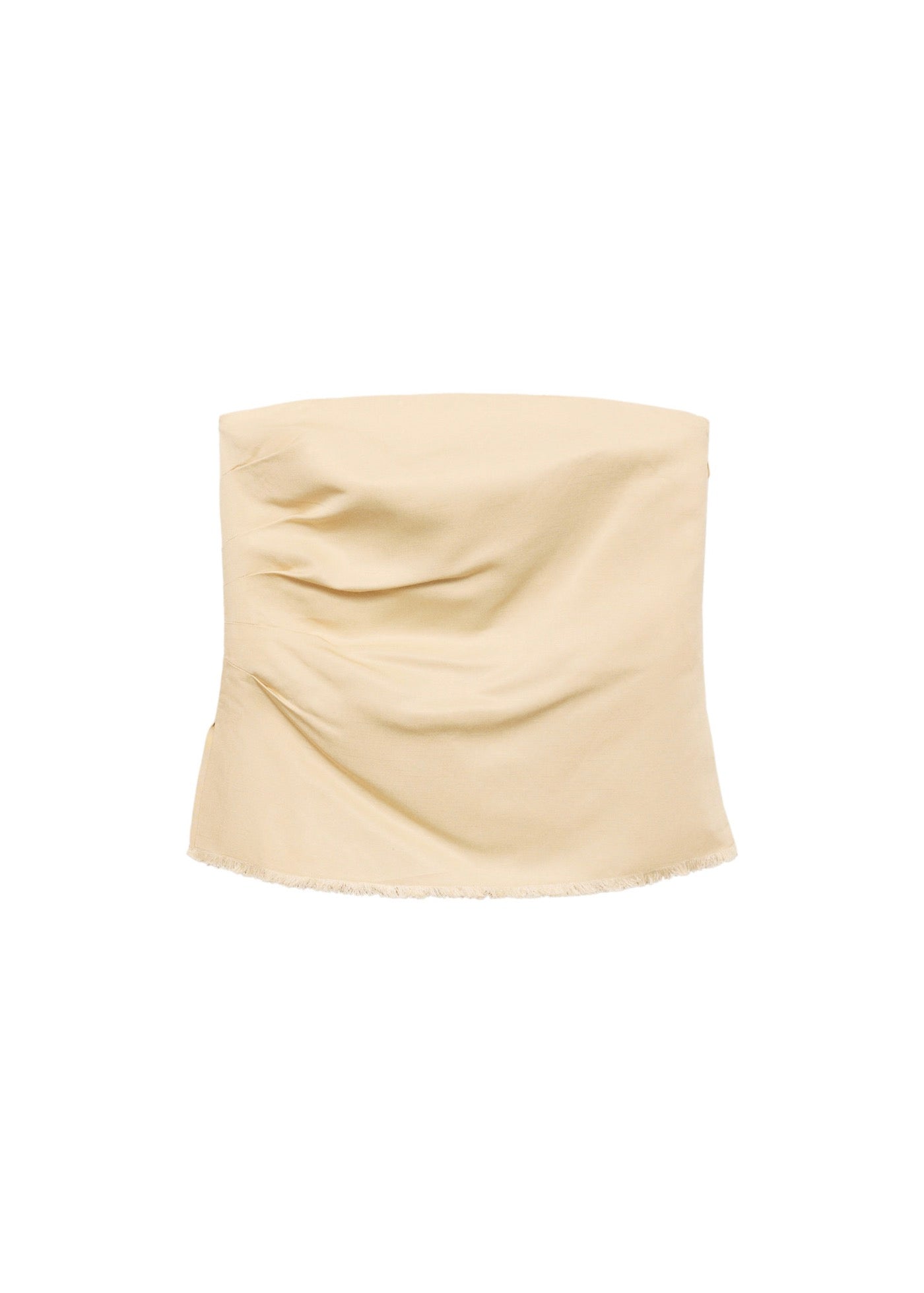 Top En Lin Mélangé Bustier