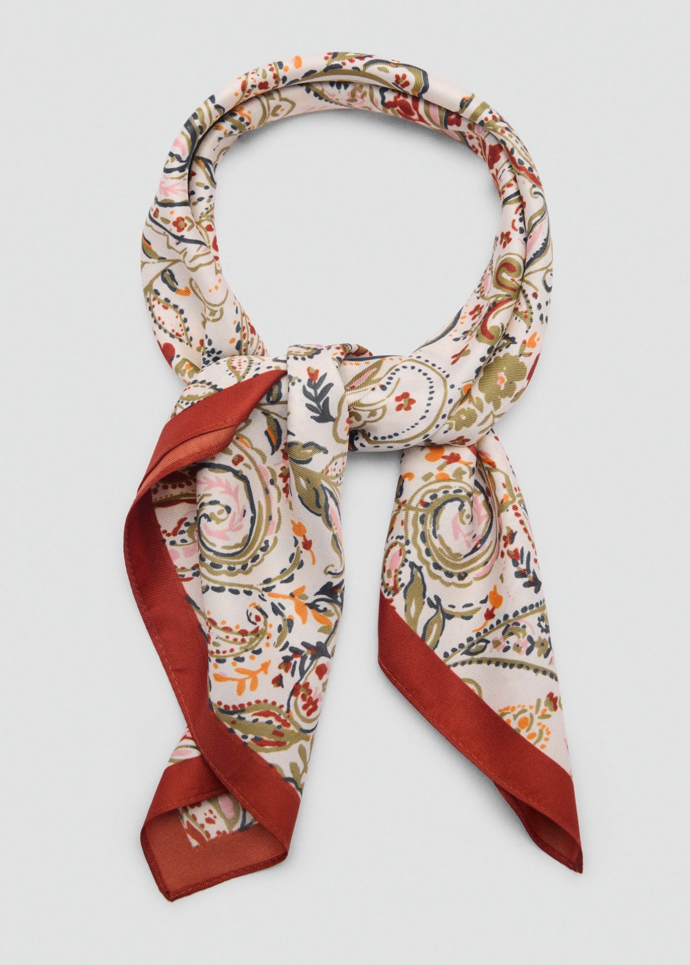 Foulard Satiné Paisley