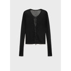 Cardigan Bow - Black